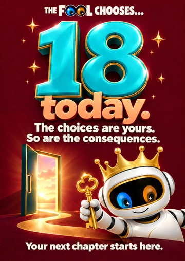 18 today. The choices are yours. So are the consequences. — illustrative acrylic keepsake preview