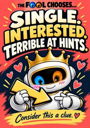 SINGLE. INTERESTED. TERRIBLE AT HINTS. — TFC-21