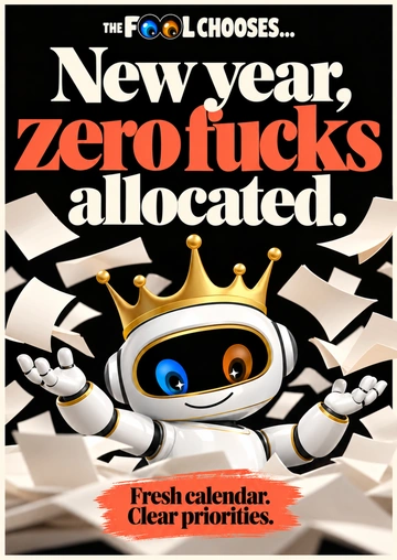 Approved Happy New Year greeting card