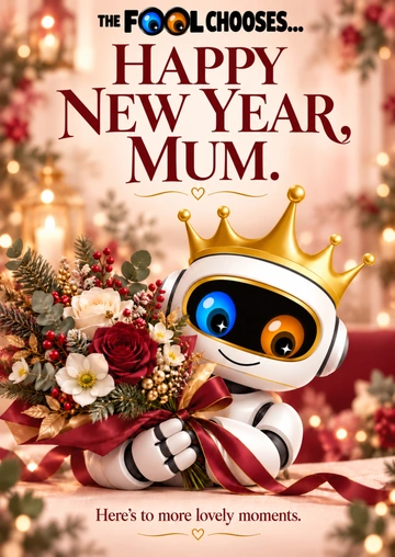 HAPPY NEW YEAR, MUM. — illustrative acrylic keepsake preview