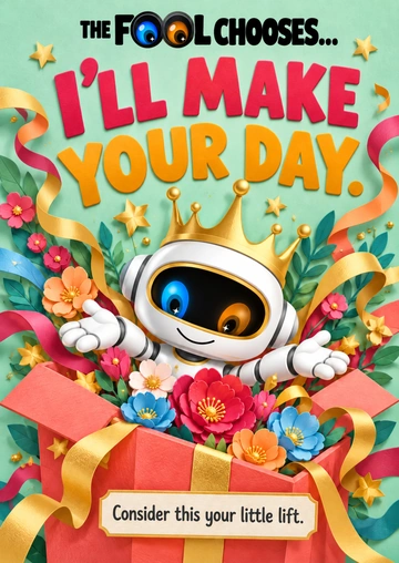 I’LL MAKE YOUR DAY. — illustrative acrylic keepsake preview